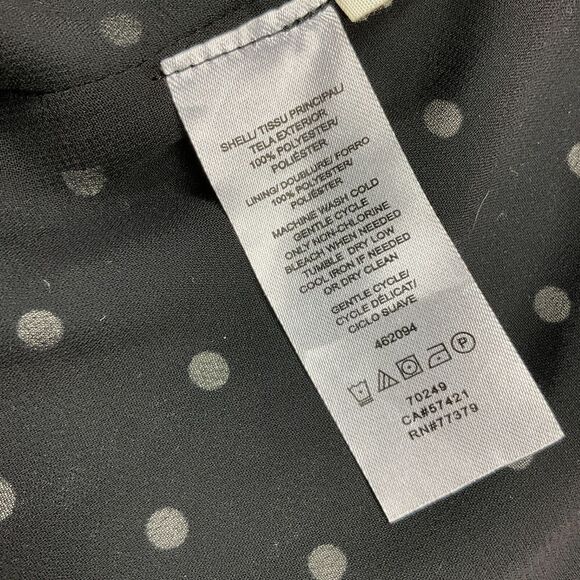 Ann Taylor Workwear Shift Dress Polka Dot Ruffled Short Sleeve XS - Picture 10 of 12